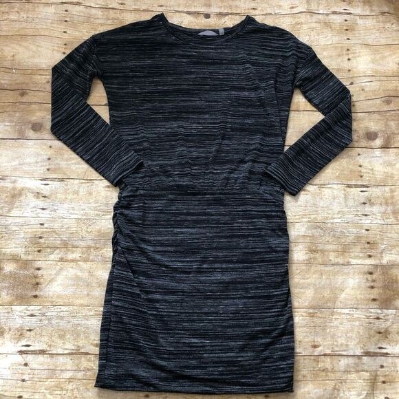 Athleta Dresses & Skirts - Athleta Black and Gray Striped Midi Dress
